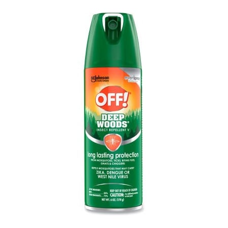 United Stationers Supply OFF, Deep Woods Insect Repellent, 6 oz Aerosol SJN333242EA